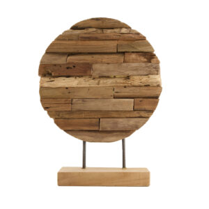 DIJK Statue Teak Holz round