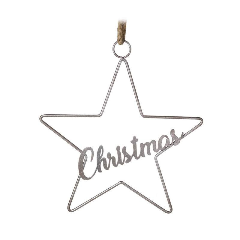 L&L Ornament CHRISTMAS STAR silber
